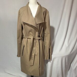 Mackage Women's Tan Belted Trench Coat